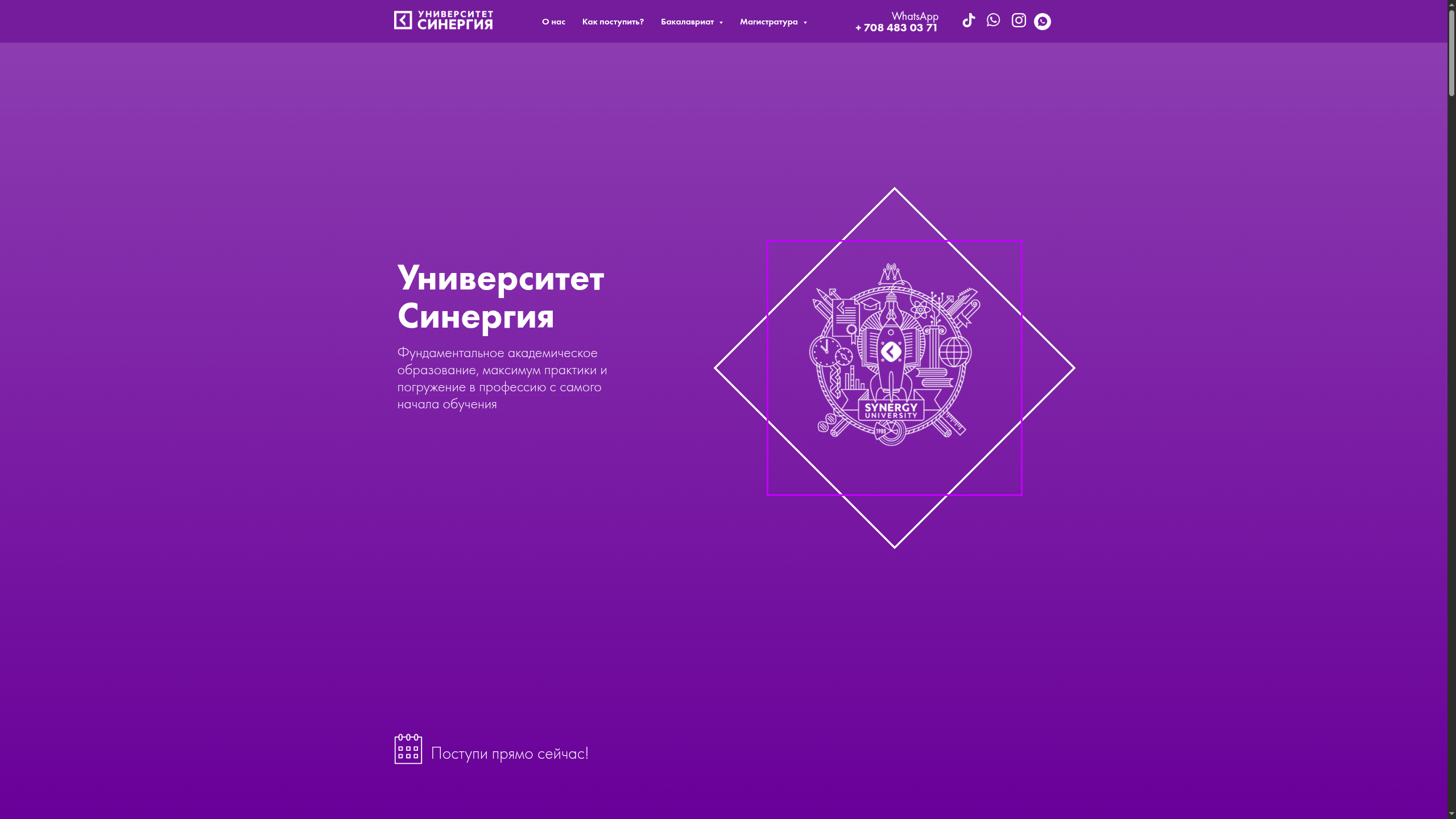 Synergy University — live website